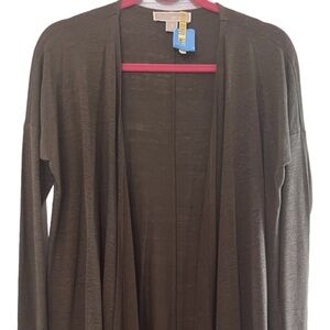 Michael Kors Olive Duster Cardigan X Small EUC Runs large...My only xs!